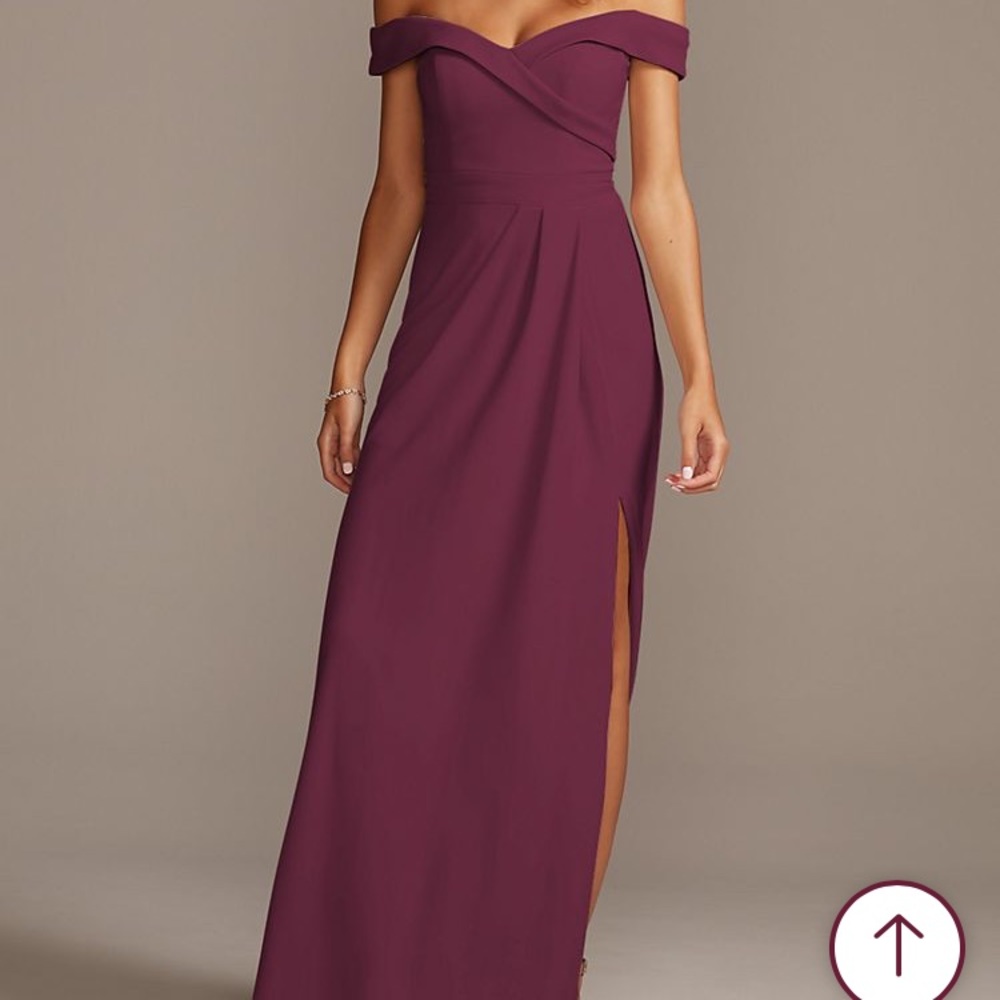 David’s Bridal Size 4 Wine Bridesmaids Dress
